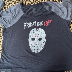 Torrid Friday the 13th Scoop Neck Raglan